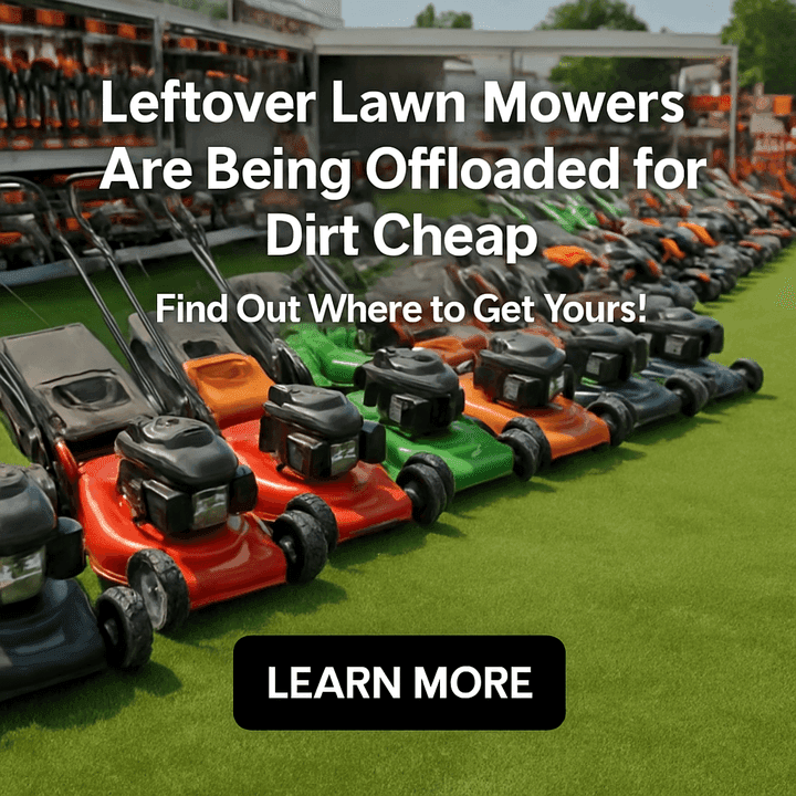 Why Leftover Lawn Mowers Are Being Offloaded for Dirt Cheap