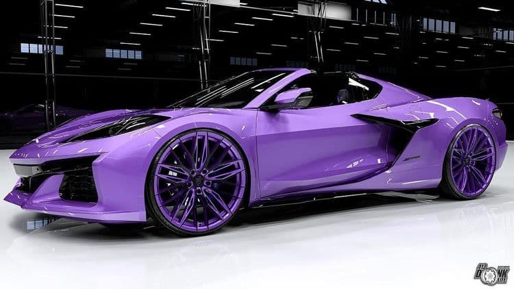 A Fresh Take on Power and Style: The Purple Corvette Arrives