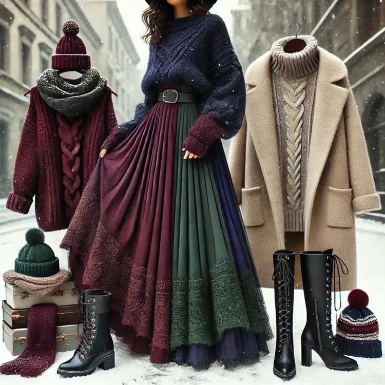 Maxi Skirts Perfect for Cold Winter Days