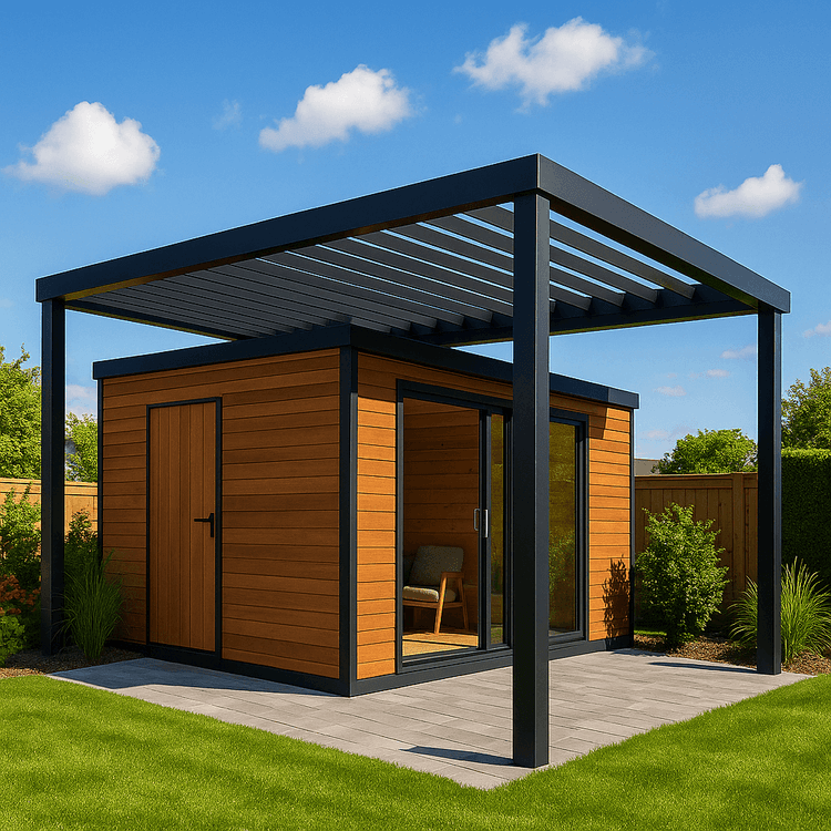 Backyards Are Getting Makeovers With These Sleek Pergola Sheds