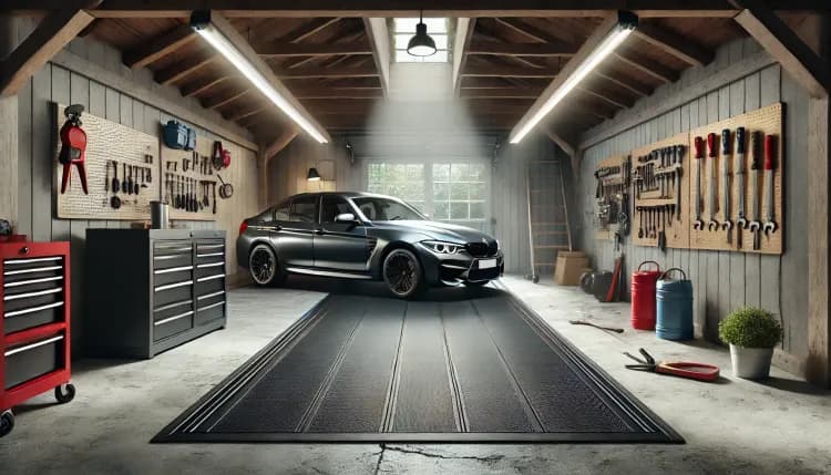 Don’t Want to Paint? These Garage Floor Mats Hide Everything